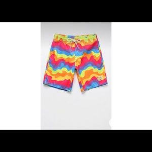 Men’s Simpson multicolour drawstring board shorts - limited edition size M